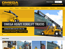 Tablet Screenshot of omega-heavy-trucks.com